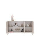 Buffet 3 portes STONE cachemire - 155x84x40 cm