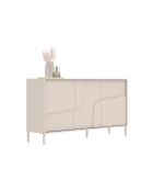 Buffet 3 portes STONE cachemire - 155x84x40 cm