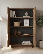4-türiger Schubschrank — Pull ZEN Quecksilberholz — 104 x 147 x 40 cm