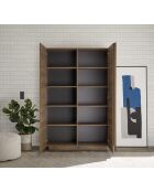 Contenitore, 2 ante JUPITER rovere mercurio - 121x44x193 cm