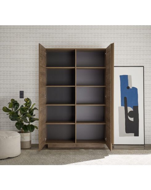 Contenitore, 2 ante JUPITER rovere mercurio - 121x44x193 cm