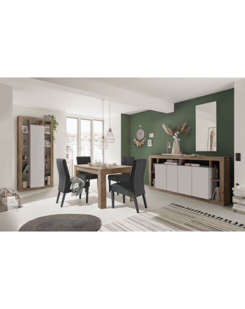 Kolom/1 deur RIMINI kwik/kasjmier - 95x217x40 cm