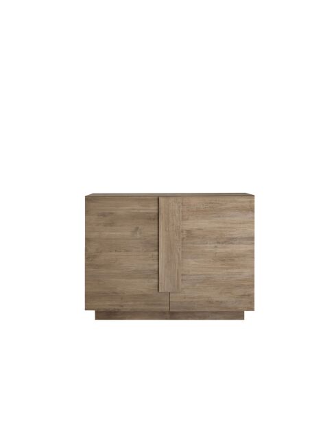 Buffet 2 portes JUPITER chêne mercure - 120x44x90 cm