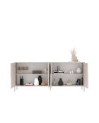 Buffet 4 portes STONE cachemire - 205x84x40 cm
