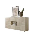 Buffet 2 portes, 2 tiroirs DAMA chêne samoa - 181x84x43 cm