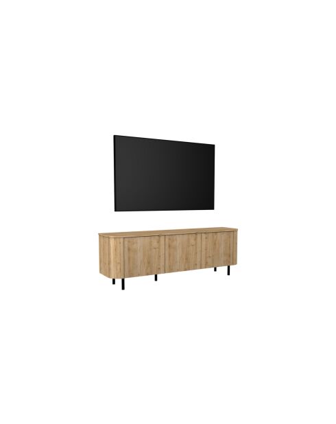Mueble TV con 3 puertas MURANO roble cadiz - 180x61x43 cm