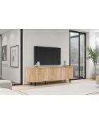 Mueble TV con 3 puertas MURANO roble cadiz - 180x61x43 cm