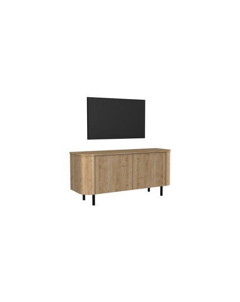 TV-Ständer mit 2 Türen MURANO Cadiz Eiche - 130x61x43 cm