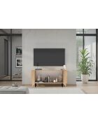 TV-Ständer mit 2 Türen MURANO Cadiz Eiche - 130x61x43 cm