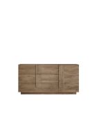 Buffet 3 tiroirs, 1 porte JUPITER chêne mercure - 182x44x90 cm