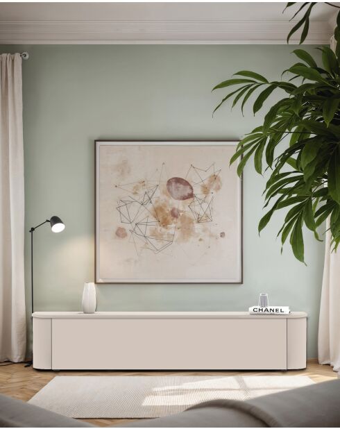 Mobile ribaltabile a 1 anta in cashmere LIDO - 180x37x33 cm