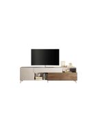 Meuble TV MONACO cachemire / mercure - 241x67x43 cm