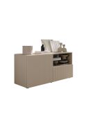 Kleiner TV-Ständer 1 Tür, 1 Schublade RIO Cashmere - 121x42x57 cm