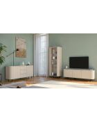 Contenitore a 2 ante in cashmere STONE - 105x155x40 cm