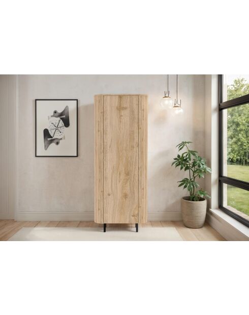 Hoge opbergunit, 1 deur MURANO cadiz eik - 80x200x43 cm