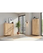 Hochschrank, 1 Tür, Eiche MURANO Cadiz - 80x200x43 cm