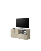 Kleiner TV-Ständer 1 Tür, 1 Schublade DAMA Samoa-Eiche - 121x42x57 cm