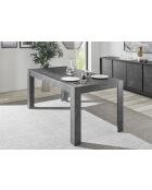 CARRARA zwarte marmeren tafel met een verlengstuk - 180x79x90 cm