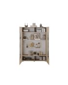 Vetrina RIO in cashmere a 2 ante - 121x166x42 cm