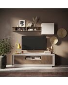 TV-Ständer 2 Türen, 1 Schublade SKY Cashmere/Mercury - 180x58x50 cm