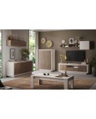 TV-Ständer 2 Türen, 1 Schublade SKY Cashmere/Mercury - 180x58x50 cm