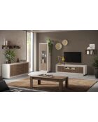 TV-Ständer 2 Türen, 1 Schublade SKY Cashmere/Mercury - 180x58x50 cm