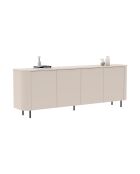 Buffet 4 portes LIDO cachemire - 230.5x83x43 cm