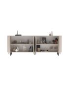 Buffet 4 portes LIDO cachemire - 230.5x83x43 cm