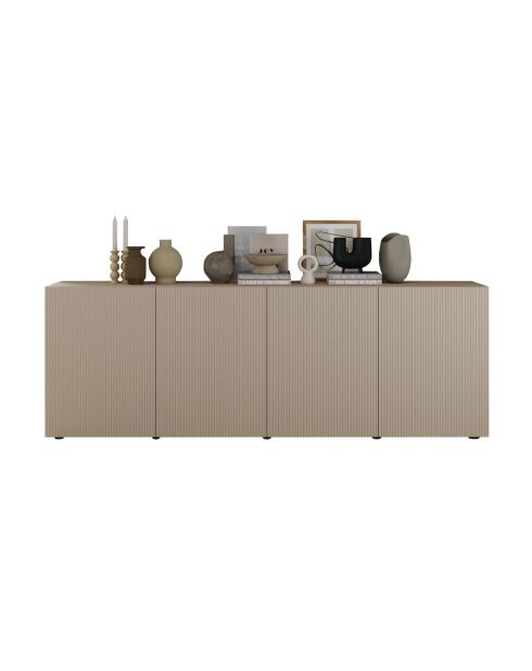 Buffet 4 portes RIO cachemire - 241x42x84 cm