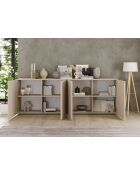 Buffet 4 portes RIO cachemire - 241x42x84 cm