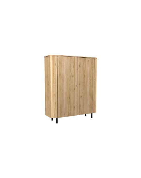 Opbergmeubel met 2 deuren MURANO cadiz eikenhout - 130x154x43 cm
