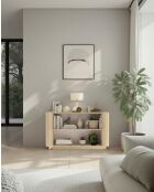 Buffet 2 portes ADRIATICO chène clair lindbergh - 130x75x43 cm