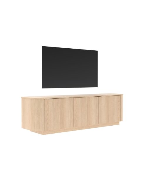 ADRIATICO 3-deurs tv-meubel lindbergh licht eiken - 180x53x43 cm