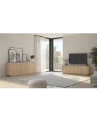 ADRIATICO 3-deurs tv-meubel lindbergh licht eiken - 180x53x43 cm