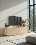 ADRIATICO 3-deurs tv-meubel lindbergh licht eiken - 180x53x43 cm
