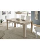 Table avec allonge RUSTICA chêne samoa - 137x79x90 cm