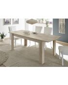 Table avec allonge RUSTICA chêne samoa - 137x79x90 cm