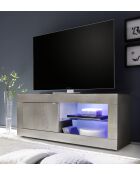 Tv-meubel klein 1-deurs zonder verlichting BASIC eikenhout licht grenen - 140x56x43 cm