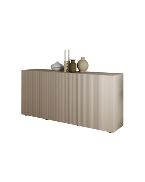 Buffet 3 portes 0, 086 cachemire - 181x42x84 cm