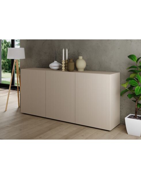 Buffet 3 portes 0, 086 cachemire - 181x42x84 cm