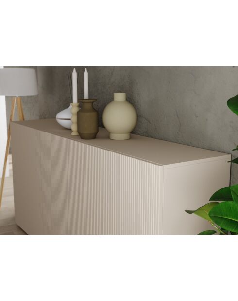 Buffet 3 portes 0, 086 cachemire - 181x42x84 cm