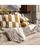 Housse de coussin en lin mélangé Sidney gold