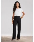 Pantalon de costume taille haute black