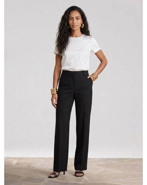 Pantalon de costume taille haute black