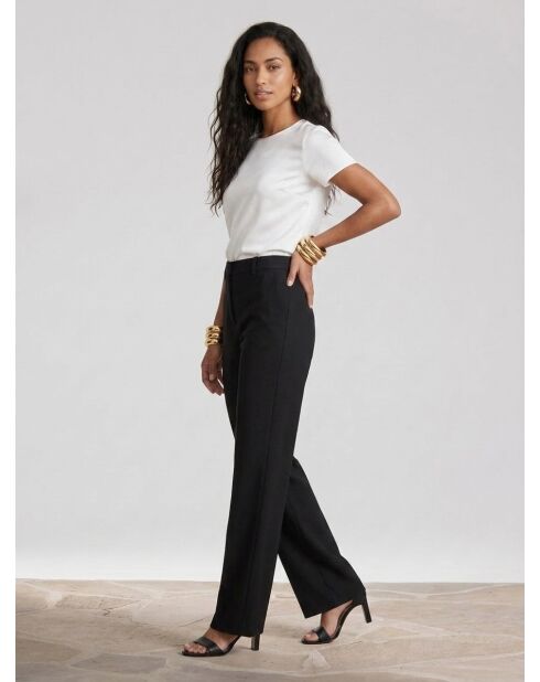 Pantalon de costume taille haute black