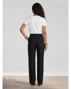Pantalon de costume taille haute black