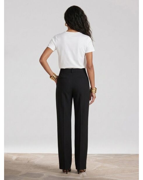 Pantalon de costume taille haute black
