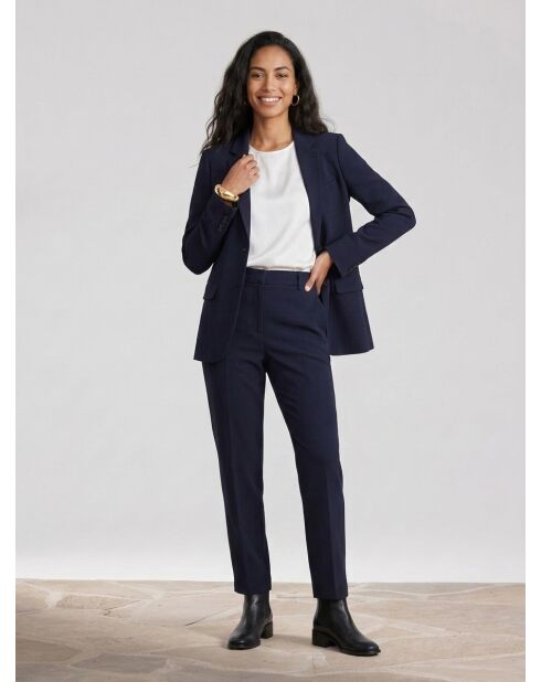 Klassische Jacke mit 2 Knöpfen in Dunkelblau