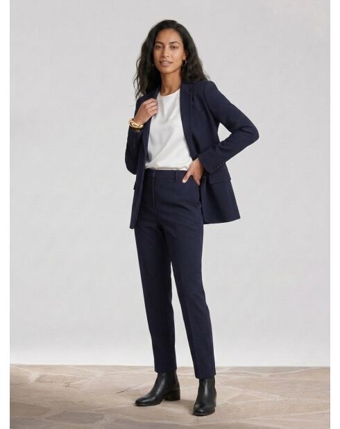 Klassische Jacke mit 2 Knöpfen in Dunkelblau