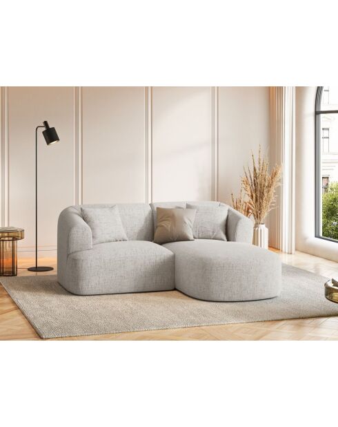 Talia Modulares Ecksofa für 3 Personen, rechts, hellbeige, 180 x 156 x 70 cm